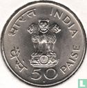 India 50 paise 1969 (Bombay) "100th anniversary Birth of Mahatma Gandhi" - Afbeelding 2