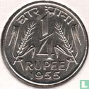 India ¼ rupee 1955 (Calcutta) - Afbeelding 1