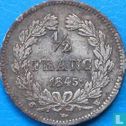Frankrijk ½ franc 1845 (W)