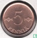 Finland 5 penniä 1971 - Image 2