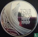 Frankreich 5 Franc 1989 (PP - Silber) "100th anniversary of the Eiffel Tower" - Bild 1