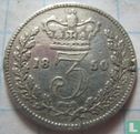 United Kingdom 3 pence 1850 - Image 1