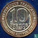 France 10 francs 1987 (silver) "Millennium of the Capetian dynasty" - Image 1