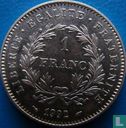 Frankrijk 1 franc 1992 (zilver) "Bicentenary of the French Republic" - Afbeelding 1
