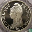 Frankrijk 1 franc 1992 (PROOF - zilver) "Bicentenary of the French Republic" - Afbeelding 2