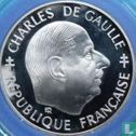 Frankrijk 1 franc 1988 (PROOF - zilver) "30th anniversary of the Fifth Republic" - Afbeelding 2