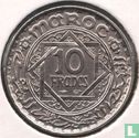 Maroc 10 francs 1947 (AH1366) - Image 2