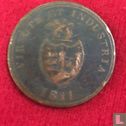 UK  Bristol-Swansea (BB & Copper Co)  1 penny token  1811 - Afbeelding 1