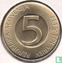 Slovenië 5 tolarjev 1992 - Afbeelding 1