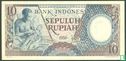 Indonésie 10 Rupiah 1958 - Image 1