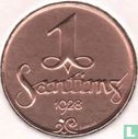 Letland 1 santims 1928 (zonder muntteken) - Afbeelding 1