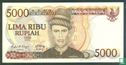 Indonesië 5.000 Rupiah 1986 - Afbeelding 1