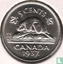 Canada 5 cents 1937 - Afbeelding 1