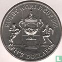 Nouvelle-Zélande 5 dollars 1991 "Rugby World Cup" - Image 2