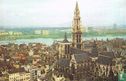 Breed panorama van Antwerpen. Op de voorgrond... - Afbeelding 1