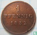 Beieren 1 pfennig 1852 - Afbeelding 1