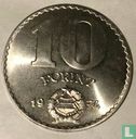 Hongarije 10 forint 1974 - Afbeelding 1