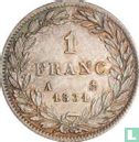 Frankrijk 1 franc 1831 (A) - Afbeelding 1
