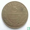 Oostenrijk 5 shilling 1969 (misslag) - Afbeelding 1