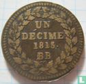 France 1 décime 1815 (L - DÉCIME. 1815.) - Image 1