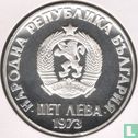 Bulgarije 5 leva 1973 (PROOF) "50th anniversary Anti-fascist uprising" - Afbeelding 1