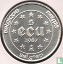 Belgique 5 ecu 1987 "30th anniversary Treaty of Rome" - Image 1