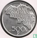 Belgien 500 Franc 1980 (NLD) "150th Anniversary of Independence" - Bild 2