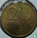 RDA 20 pfennig 1987 - Image 1