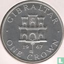Gibraltar 1 crown 1967 (PROOF) - Image 1