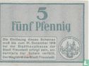 Fraustadt 5 Pfennig - Afbeelding 2