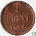 Finlande 1 penni 1912 - Image 1