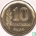 Argentinië 10 centavos 1974 - Afbeelding 1