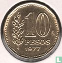 Argentinien 10 Peso 1977 - Bild 1