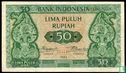 Indonesia 50 Rupiah 1952 - Image 1