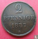 Hannover 2 pfennige 1847 (B) - Image 1