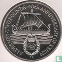 Alderney 2 pounds 1992 "40th anniversary Accession of Queen Elizabeth II"