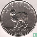 Man 1 crown 1970 "Manx cat" - Afbeelding 1