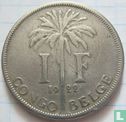 Belgian Congo 1 franc 1922 (FRA) - Image 1