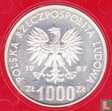 Poland 1000 zlotych 1987 (PROOF) "1988 Summer Olympics in Seoul" - Image 1