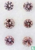 Set of 6 Pink diamonds  - Image 2