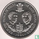 Guernsey 25 pence 1981 "Wedding of Prince Charles and Lady Diana Spencer" - Afbeelding 1