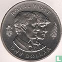 New Zealand 1 dollar 1983 "Royal Visit Prince Charles and Lady Diana" - Image 2