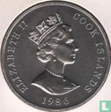Cookeilanden 1 dollar 1986 "60th Birthday of Queen Elizabeth II" - Afbeelding 1