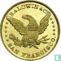 USA  10 dollars - California Gold, Baldwin & Co.   1850 - Image 2
