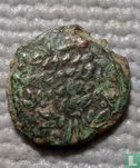 Judea - Jerusalem  Hasmonian AE13  Prutah (Aristobulus)  104 - 103 BCE - Image 2