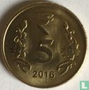 India 5 rupee 2016 (Calcutta) - Afbeelding 1