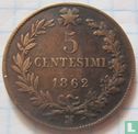 Italië 5 centesimi 1862 - Afbeelding 1