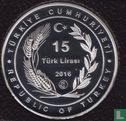 Turkije 15 türk lirasi 2016 (PROOF) "Lizard" - Afbeelding 1
