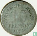 Duitse Rijk 10 pfennig 1920 - Afbeelding 1