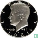 Verenigde Staten ½ dollar 1981 (PROOF - type 1) - Afbeelding 1